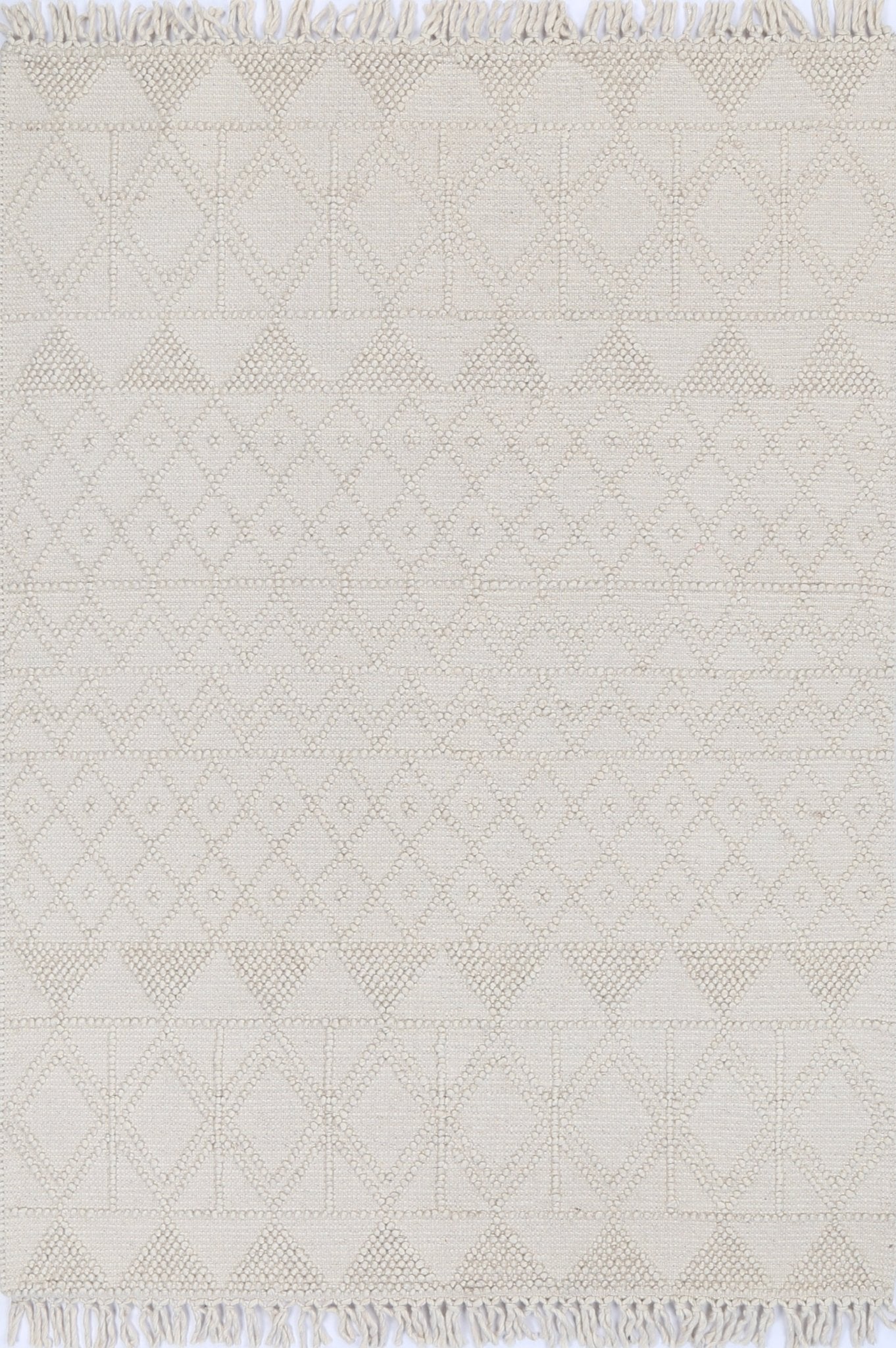 Diego Inca Beige Wool Rug - Floorsome - Area Rug - DIEG70101BEIG - Area Rug