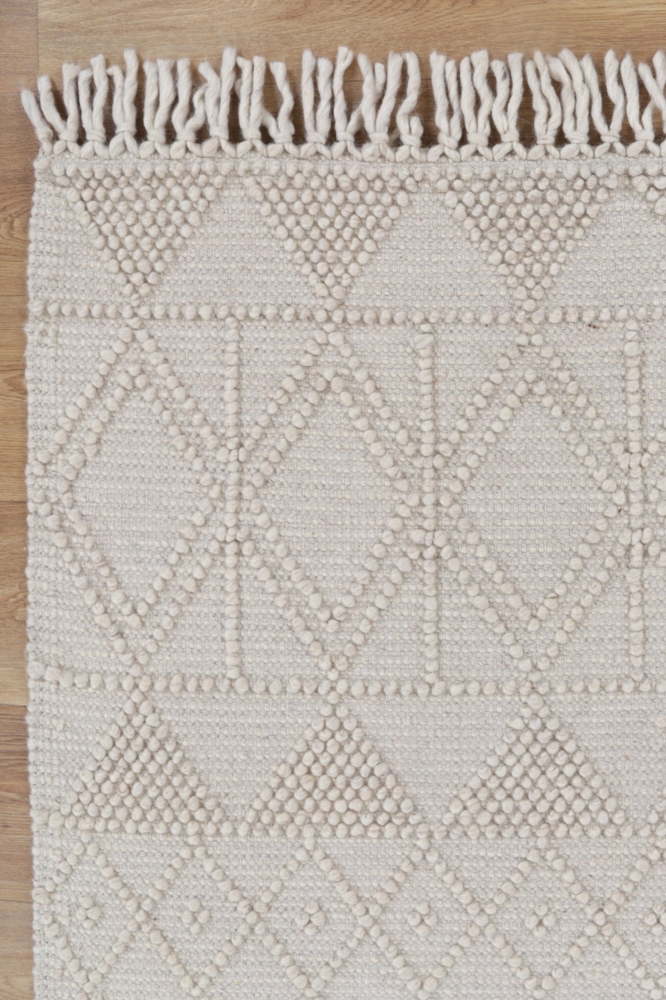 Diego Inca Beige Wool Rug - Floorsome - Area Rug - DIEG70101BEIG - Area Rug