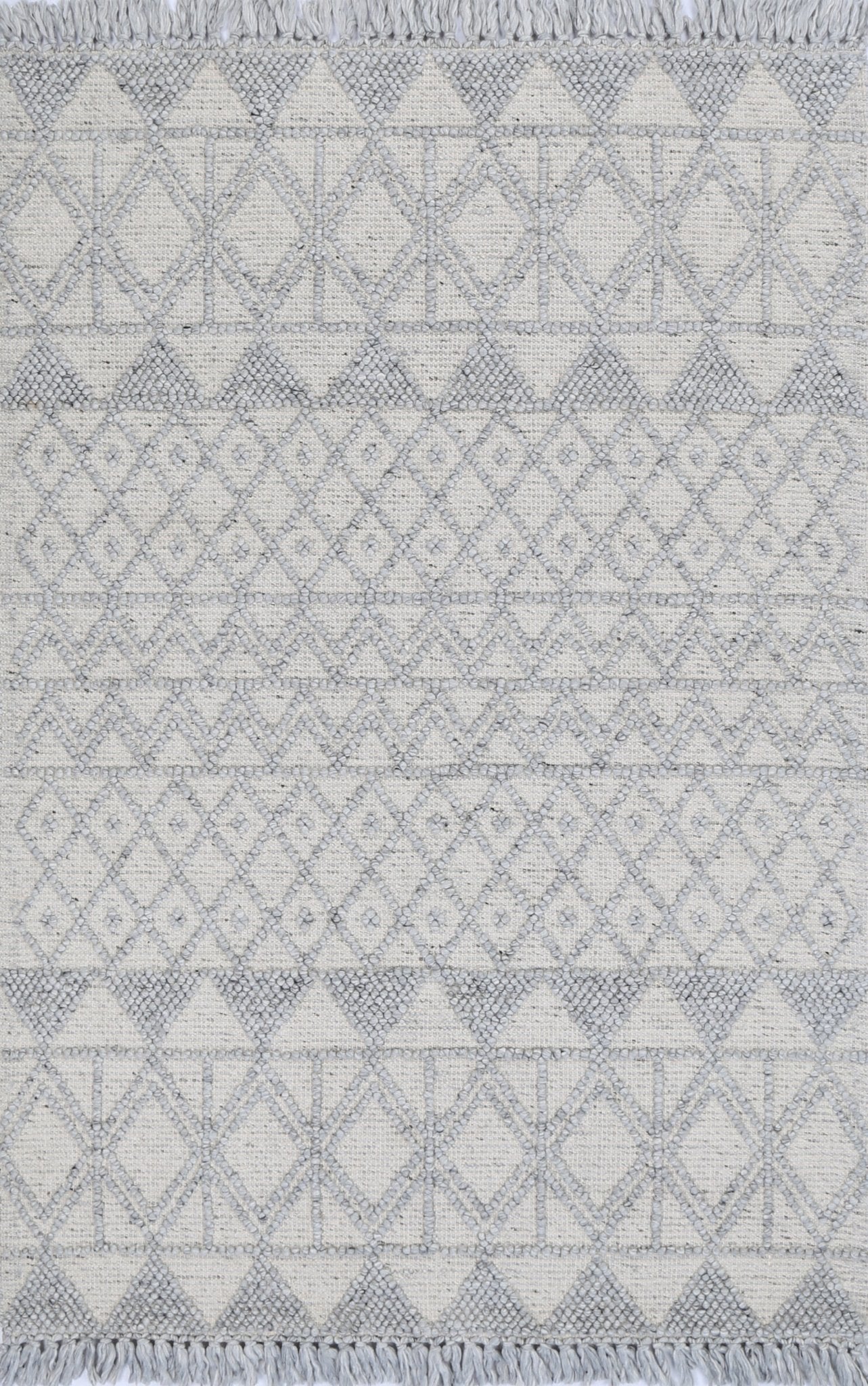 Diego Inca Grey Wool Rug - Floorsome - Area Rug - DIEG70101LGRE - Area Rug