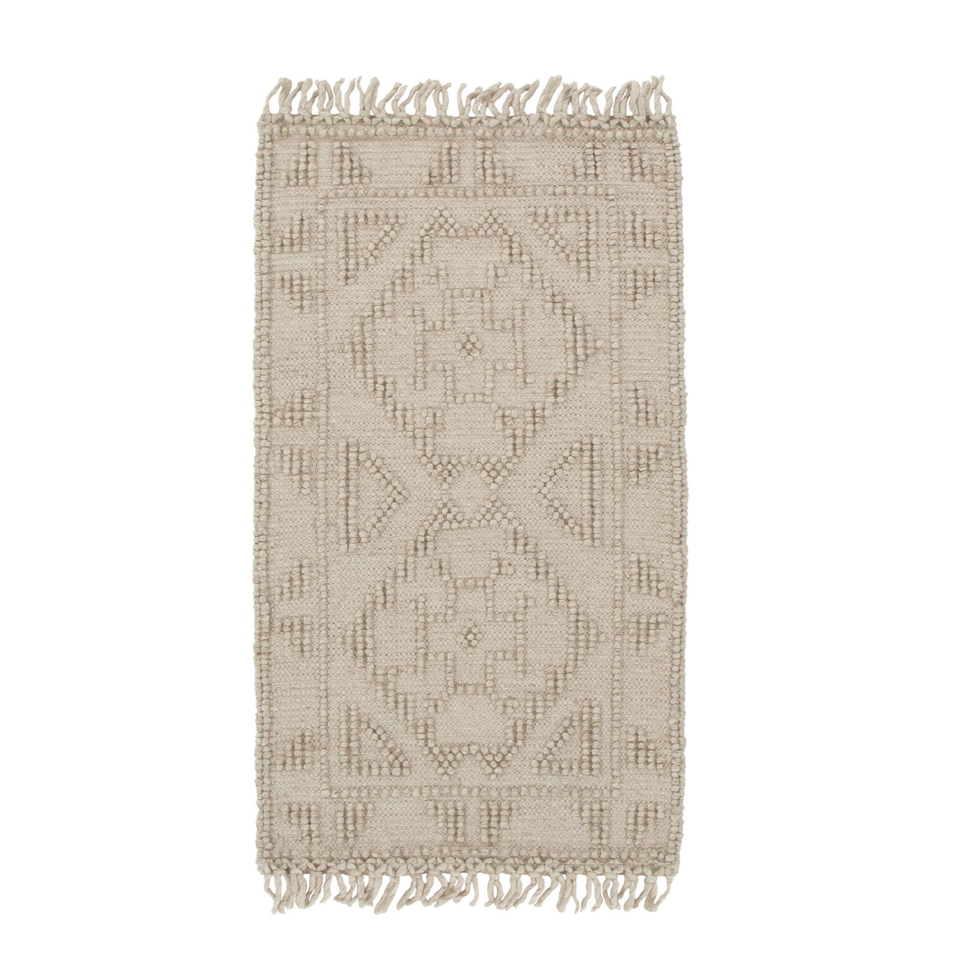 Diego Ornamental Brown Wool Rug - Floorsome - Area Rug - DIEG70103BROW - Area Rug