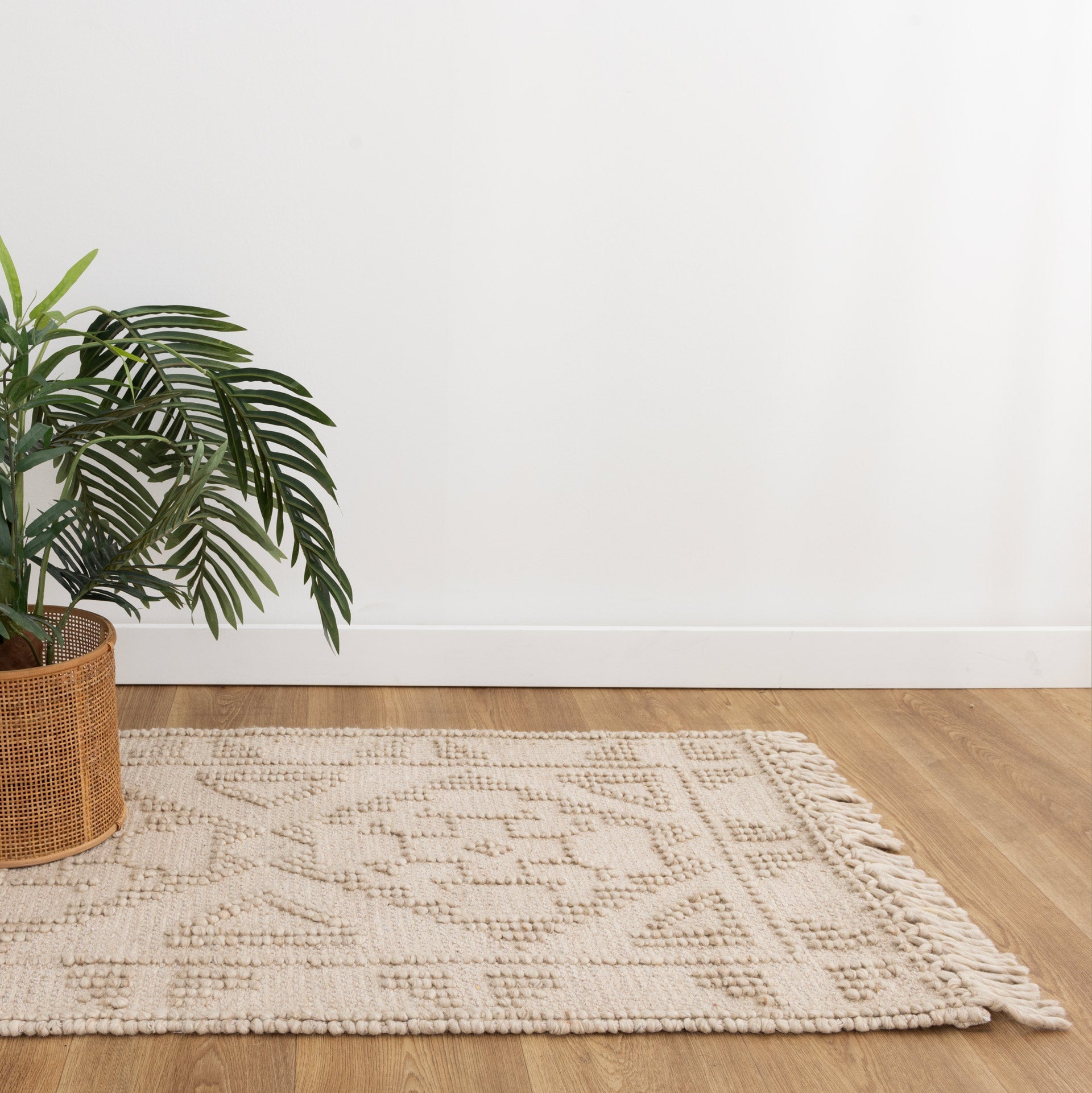 Diego Ornamental Brown Wool Rug - Floorsome - Area Rug - DIEG70103BROW - Area Rug