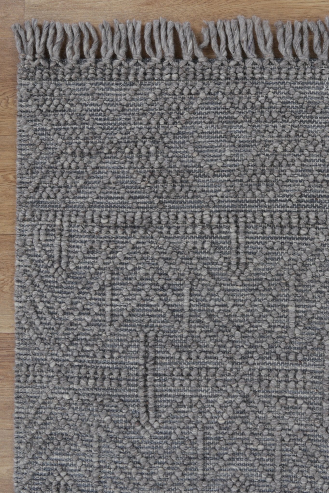 Diego Tribal Grey Multi Wool Rug - Floorsome - Area Rug - DIEG24002GMUL - Area Rug