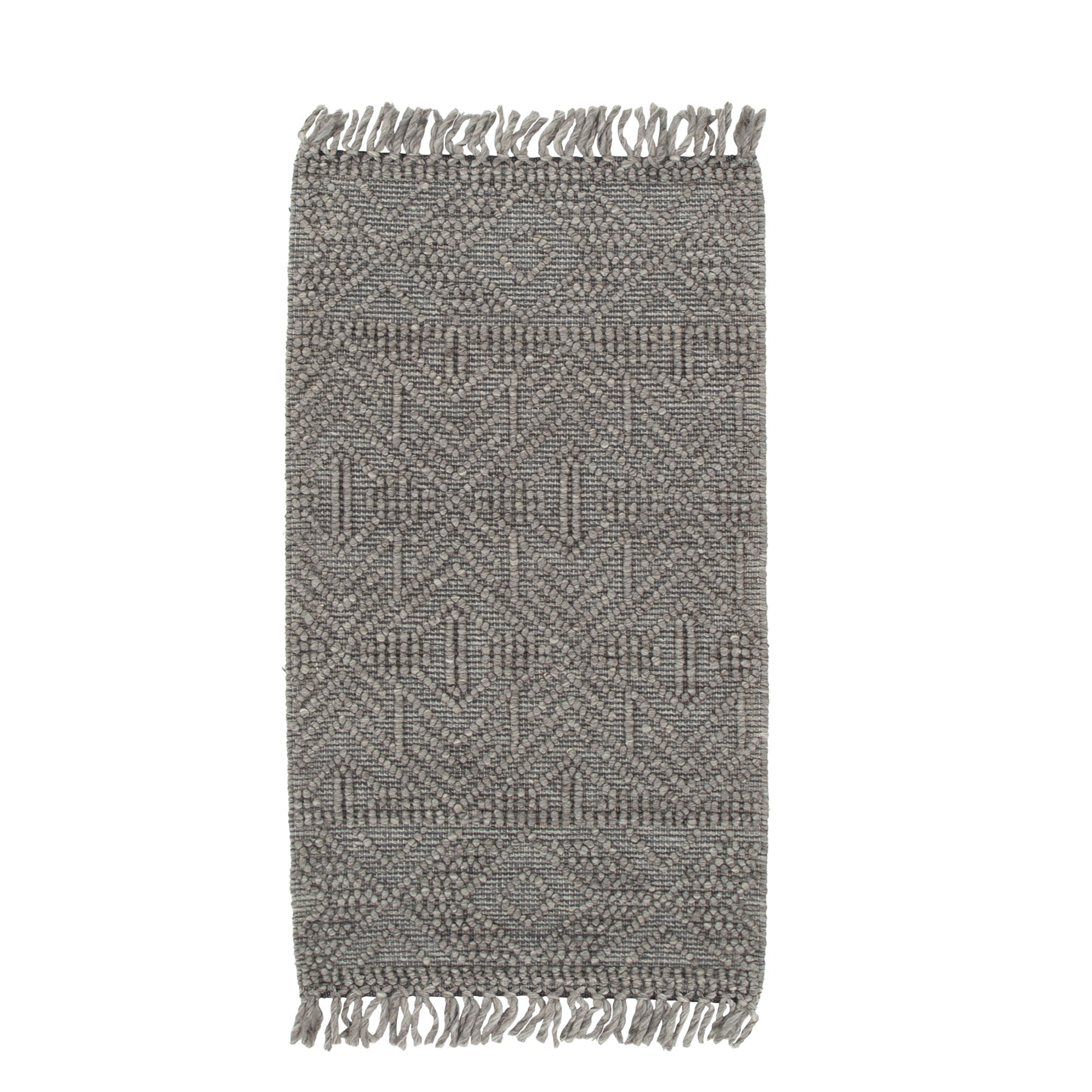 Diego Tribal Grey Multi Wool Rug - Floorsome - Area Rug - DIEG70102GMUL - Area Rug