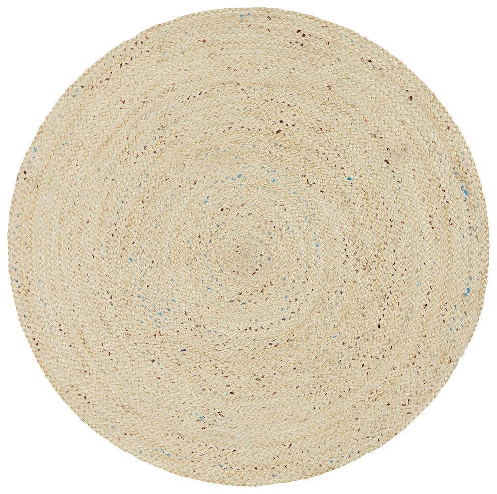Diva Bleached Natural Rug - Floorsome - Flatweave - ATR - SHI - BLE - 120X120 - Flatweave