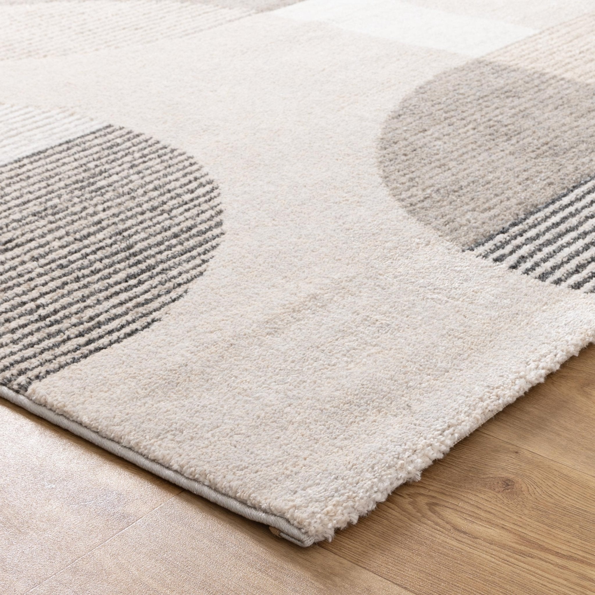 Dorado Grey Beige Arches Rug - D001 - Floorsome - Area Rug - DORA160D001 - Area Rug