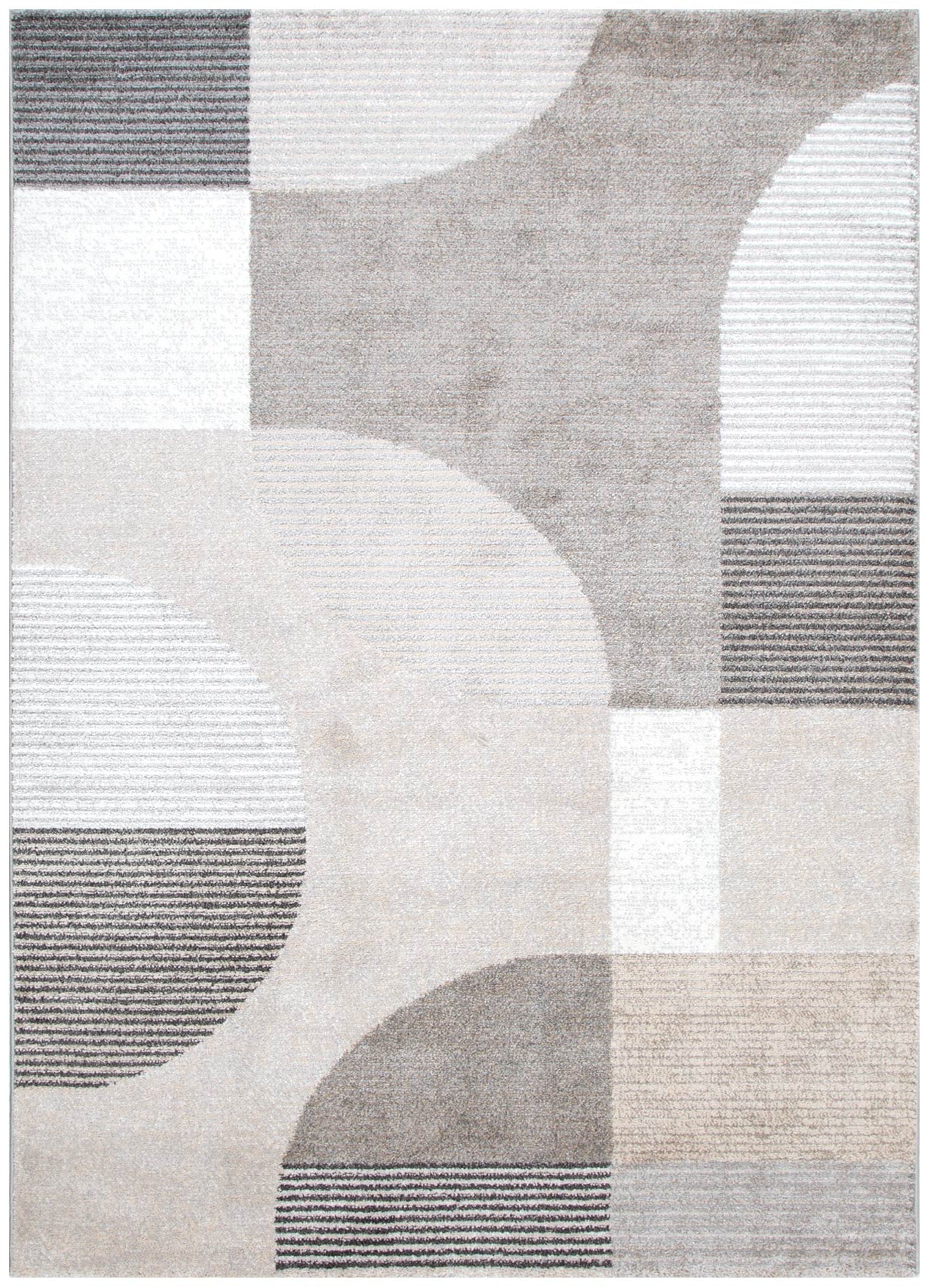 Dorado Grey Beige Arches Rug - D001 - Floorsome - Area Rug - DORA160D001 - Area Rug