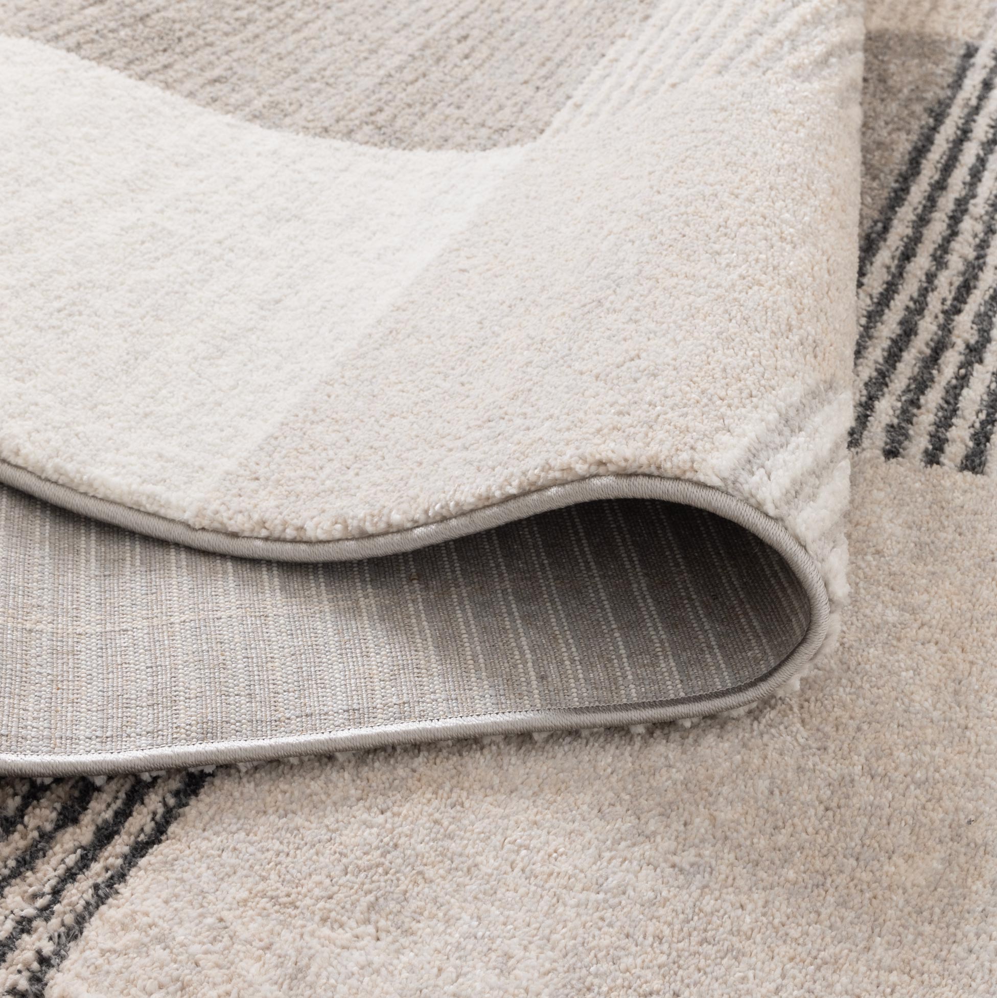 Dorado Grey Beige Arches Rug - D001 - Floorsome - Area Rug - DORA160D001 - Area Rug