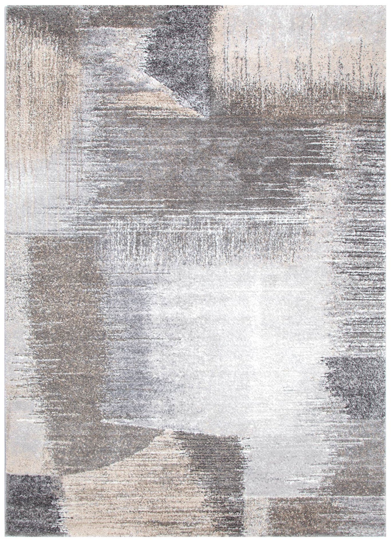 Dorado Grey Beige Faded Abstract Rug - D005 - Floorsome - Area Rug - DORA160D005 - Area Rug
