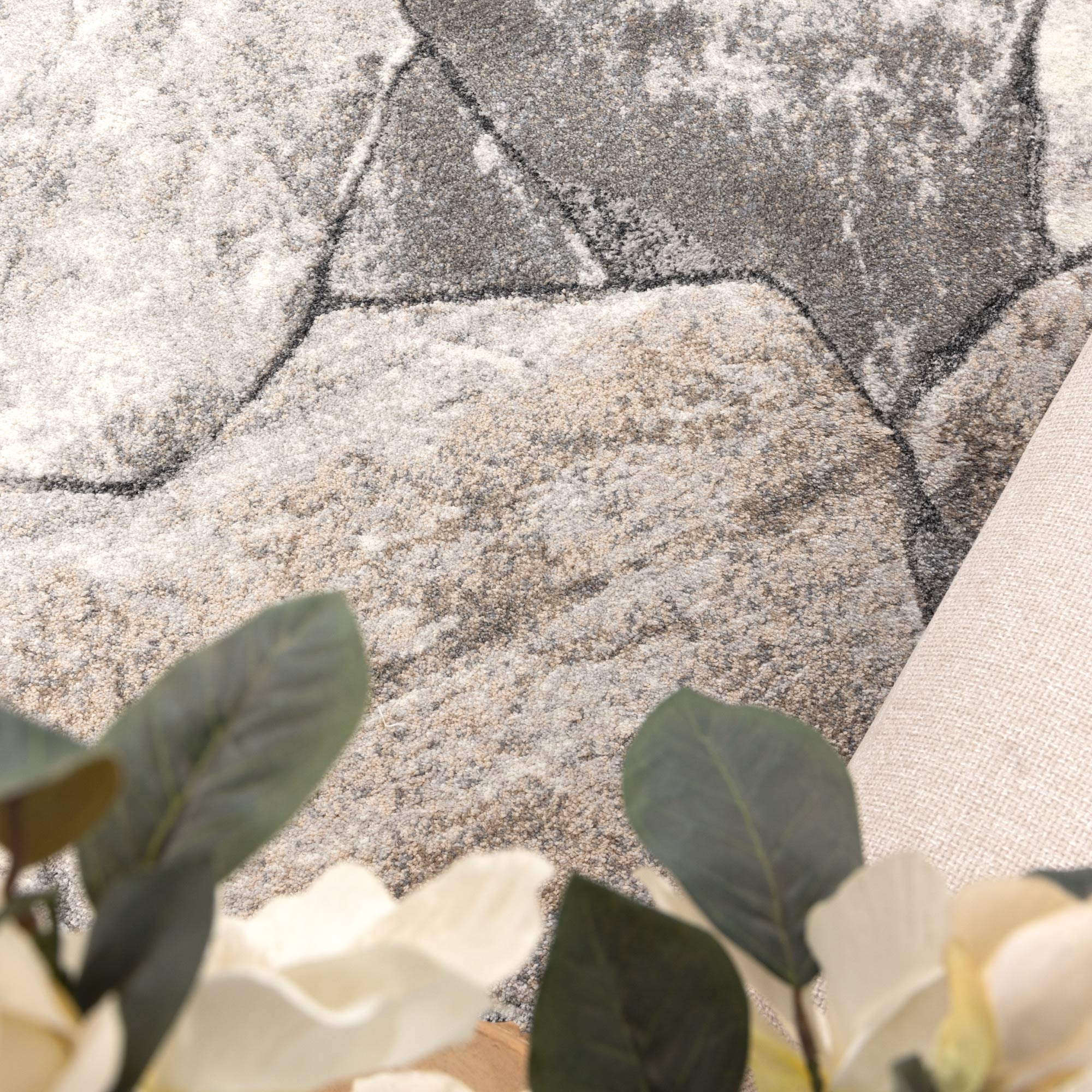 Dorado Grey Beige Sandstone Rug - D006 - Floorsome - Area Rug - DORA160D006 - Area Rug