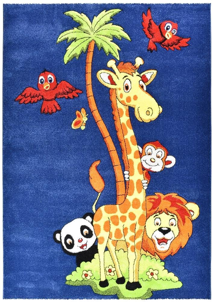 Dream Kids Animal Rug - Floorsome - Kids - CC - D348A - D.Blue - 120x170 - Kids