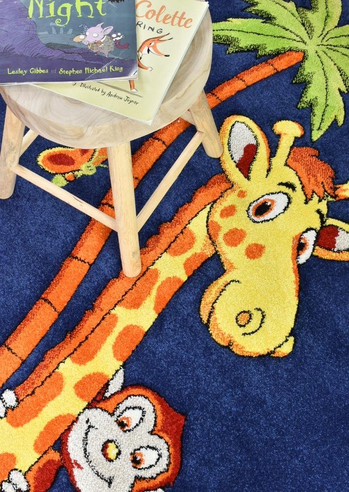 Dream Kids Animal Rug - Floorsome - Kids - CC - D348A - D.Blue - 120x170 - Kids