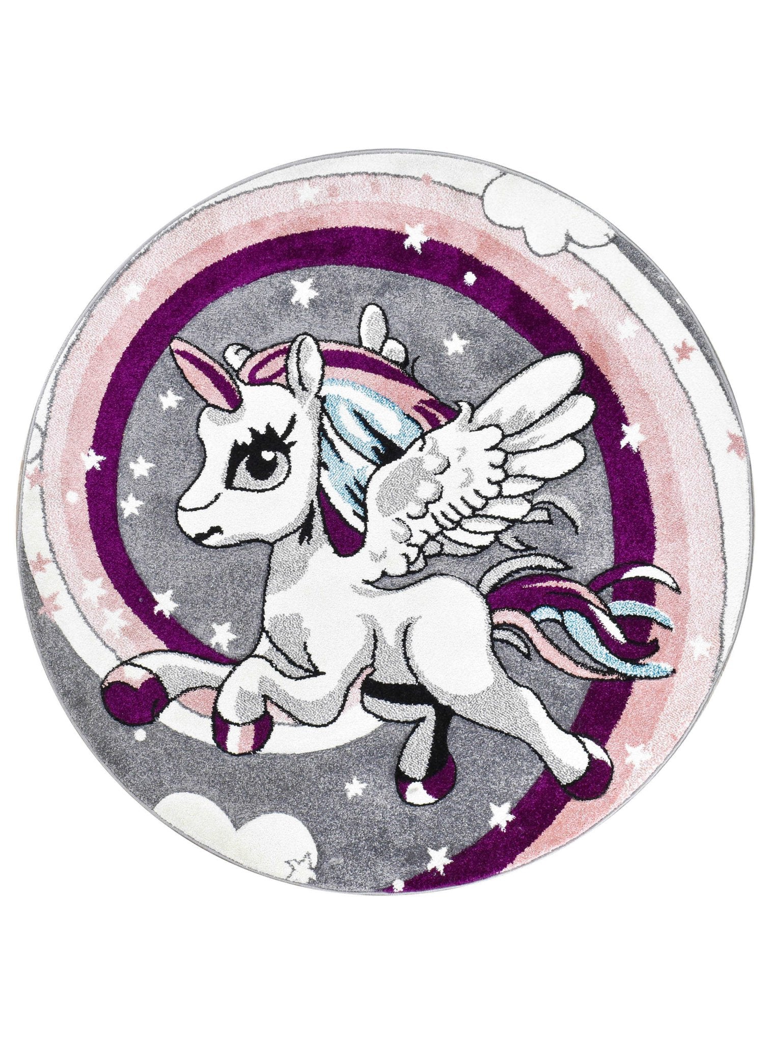 Dream Kids D345A Unicorn ROUND - Floorsome - ROUND - CC-D345A-L.Grey-Rose-150x150 - ROUND