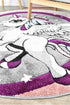 Dream Kids D345A Unicorn ROUND - Floorsome - ROUND - CC-D345A-L.Grey-Rose-150x150 - ROUND