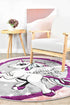 Dream Kids D345A Unicorn ROUND - Floorsome - ROUND - CC-D345A-L.Grey-Rose-150x150 - ROUND