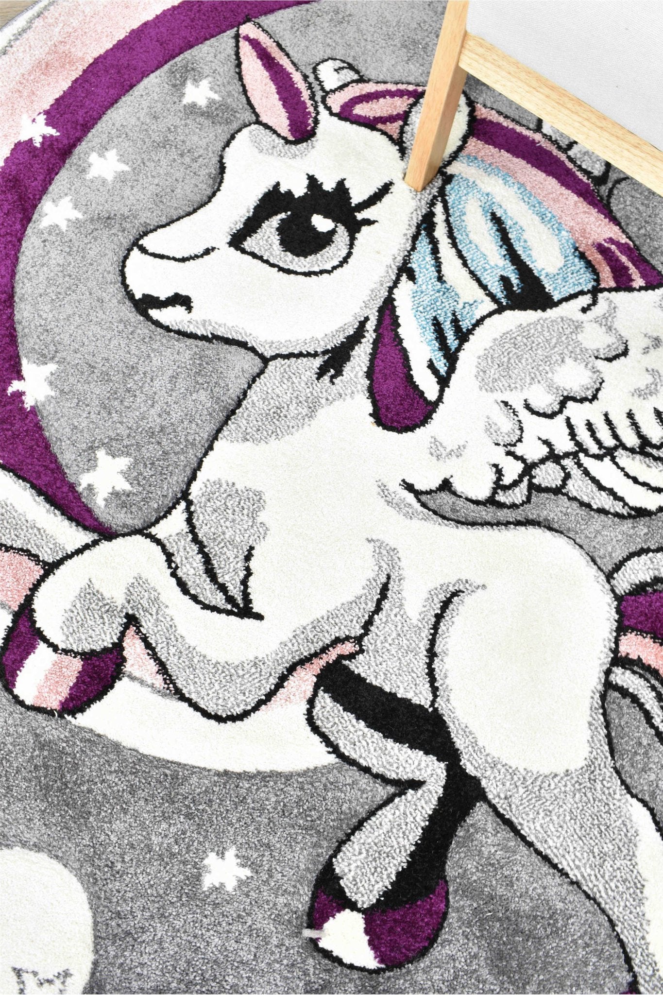 Dream Kids D345A Unicorn ROUND - Floorsome - ROUND - CC-D345A-L.Grey-Rose-150x150 - ROUND