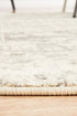 Dream White Silver Transitional Round Rug - Floorsome - Modern - EVO - 253 - WSIL - 150X150 - Modern