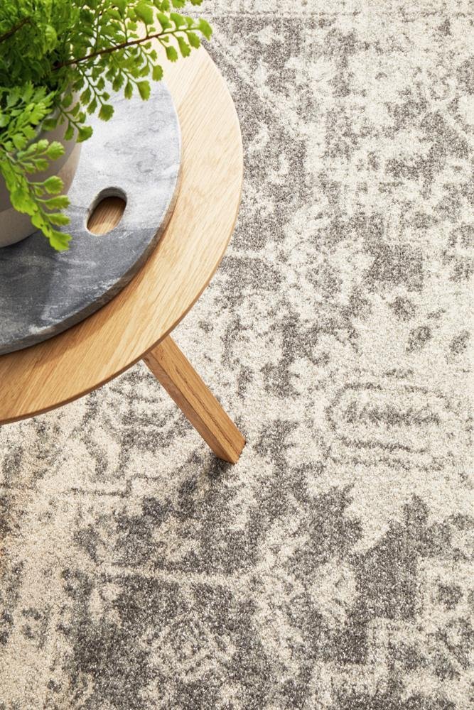 Dream White Silver Transitional Rug - Floorsome - Modern - EVO - 253 - WSIL - 230X160 - Modern
