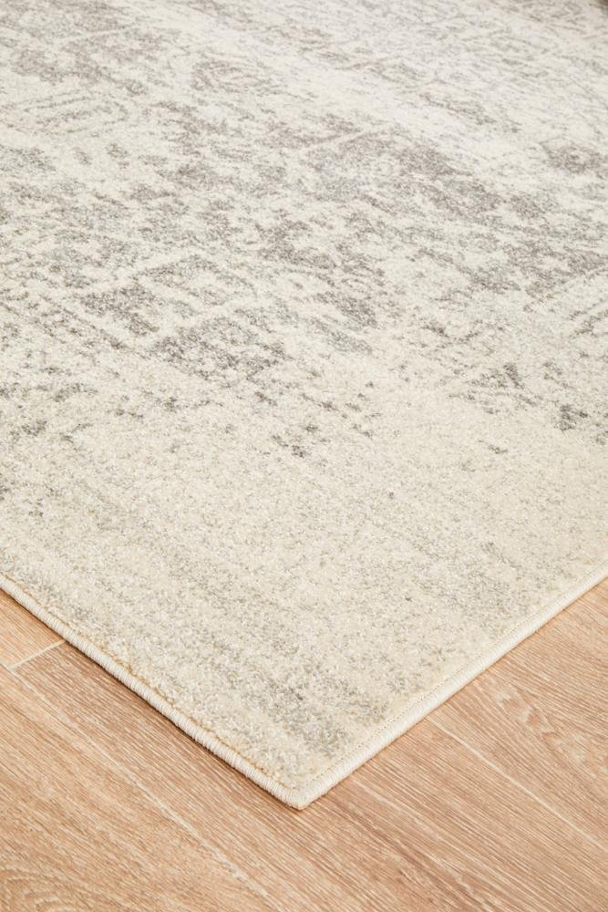 Dream White Silver Transitional Rug - Floorsome - Modern - EVO - 253 - WSIL - 230X160 - Modern