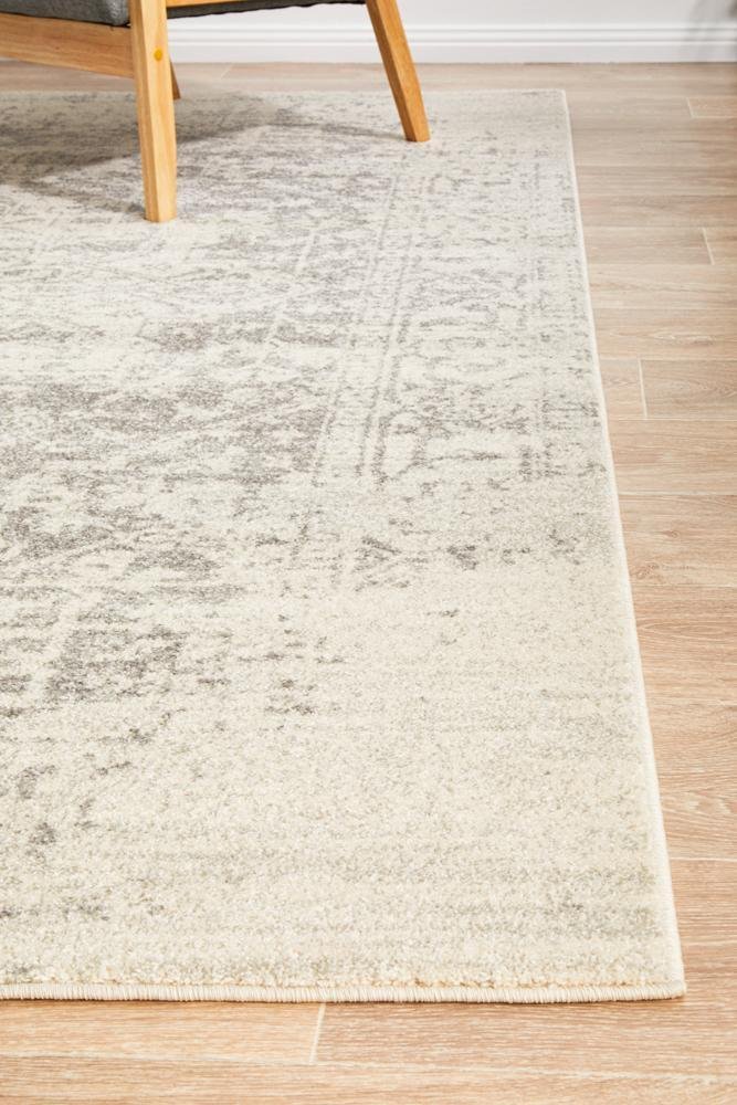 Dream White Silver Transitional Rug - Floorsome - Modern - EVO - 253 - WSIL - 230X160 - Modern