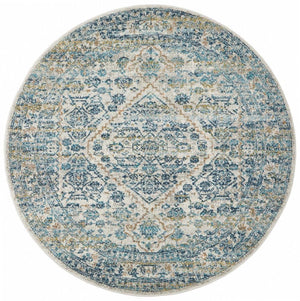 Duality Silver Transitional Round Rug - Floorsome - Modern