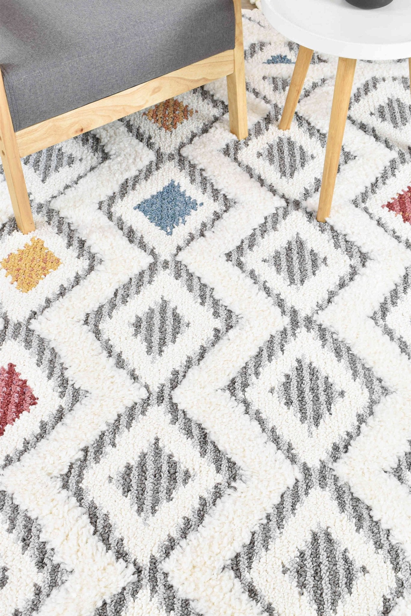Eden B0072A Diamond - Floorsome - SHAGGY - PARIS - B0072A - CREAM - 80X150 - SHAGGY
