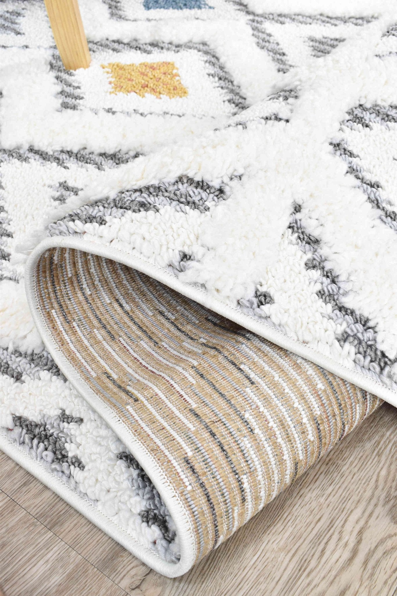 Eden B0072A Diamond - Floorsome - SHAGGY - PARIS - B0072A - CREAM - 80X150 - SHAGGY