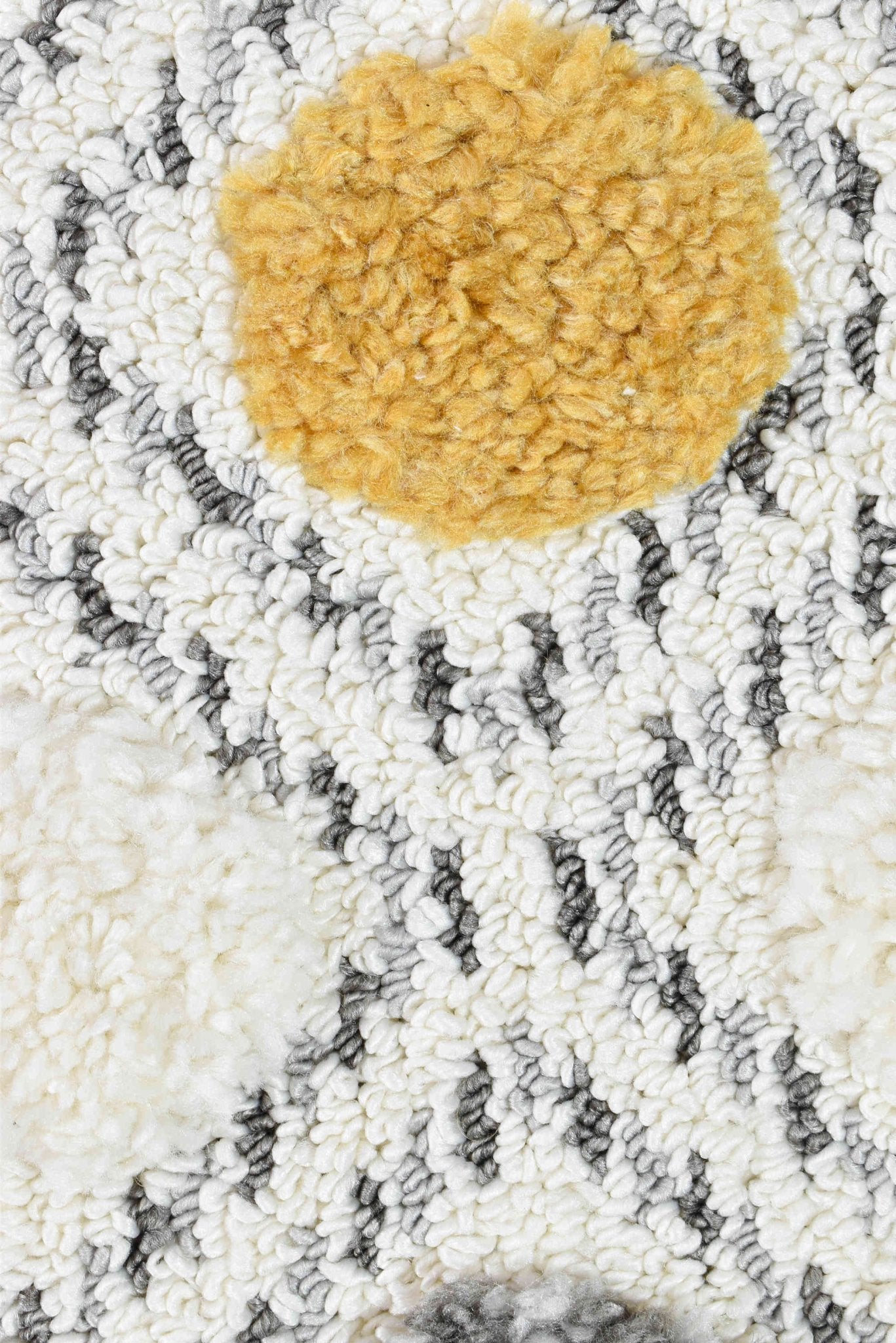 Eden B0075A Polka Dots - Floorsome - SHAGGY - PARIS - B0075A - YELLOW - 80X150 - SHAGGY