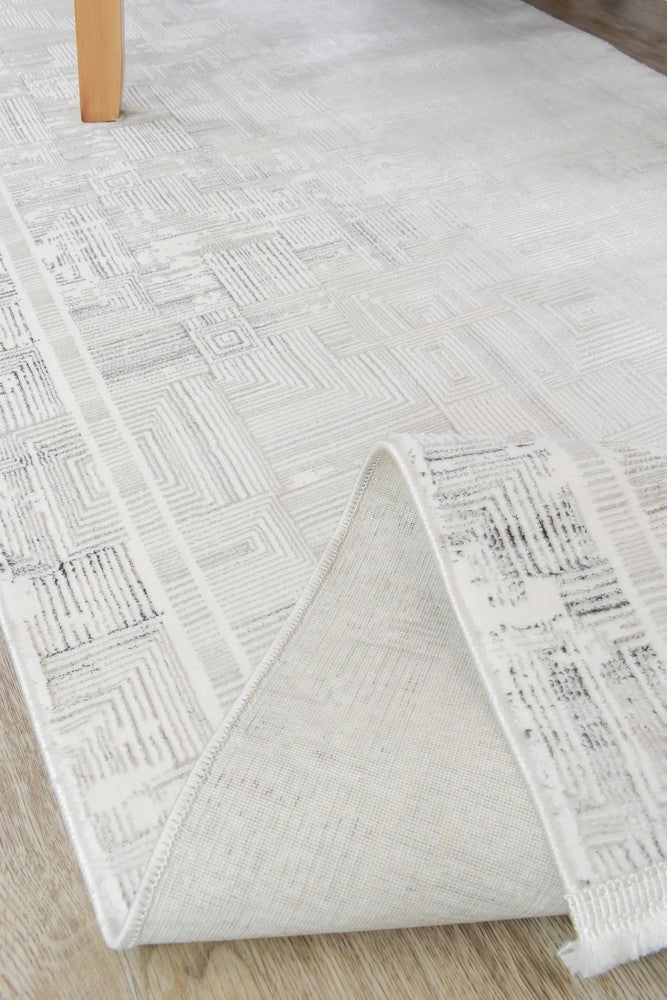 Eden Dark Grey Cream Pattern 30279A Runner - Floorsome - RUNNER - ARORA-30279A-DGREY-CREAM-80X300 - RUNNER