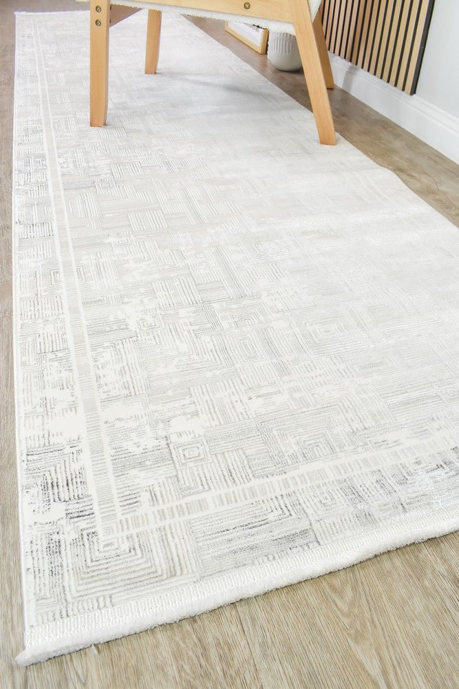 Eden Dark Grey Cream Pattern 30279A Runner - Floorsome - RUNNER - ARORA-30279A-DGREY-CREAM-80X300 - RUNNER