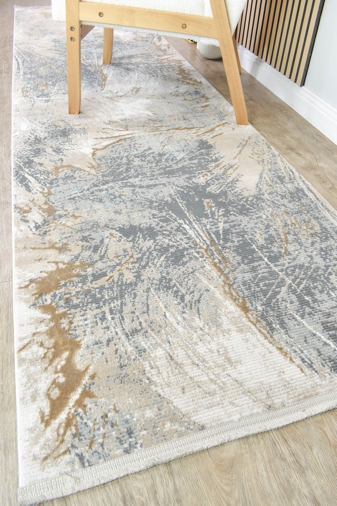 Eden Grey Beige Pattern 25558A Runner - Floorsome - RUNNER - OASIS-25558A-LVIZON-80X300 - RUNNER