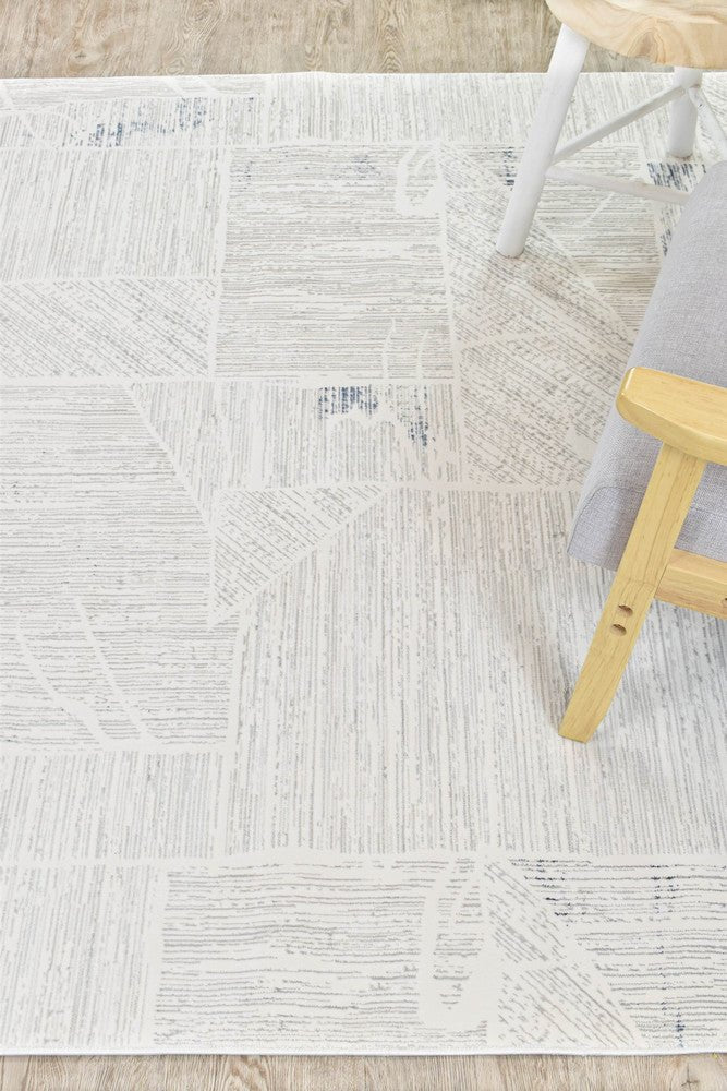 Eden Pattern 30312A Blue Cream - Floorsome - MODERN - ARORA-30312A-BLUE-CREAM-160X230 - MODERN