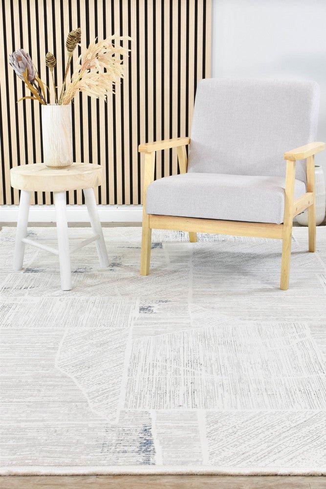 Eden Pattern 30312A Blue Cream - Floorsome - MODERN - ARORA-30312A-BLUE-CREAM-160X230 - MODERN