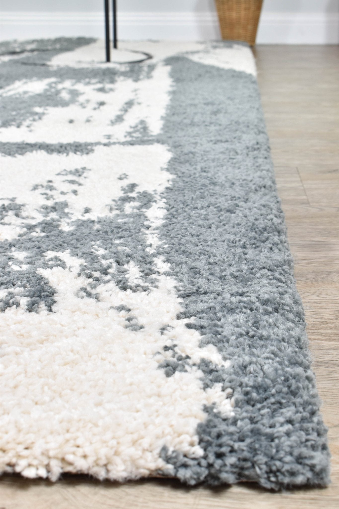 Elle 62602 692 Grey Cream Rug - Floorsome - SHAGGY - SPIRIT - 62602 - 692 - 160X230 - SHAGGY