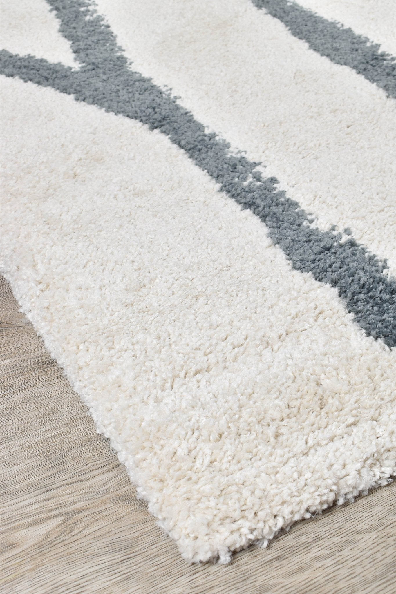 Elle 62628 962 Cream Grey Rug - Floorsome - SHAGGY - SPIRIT - 62628 - 962 - 160X230 - SHAGGY