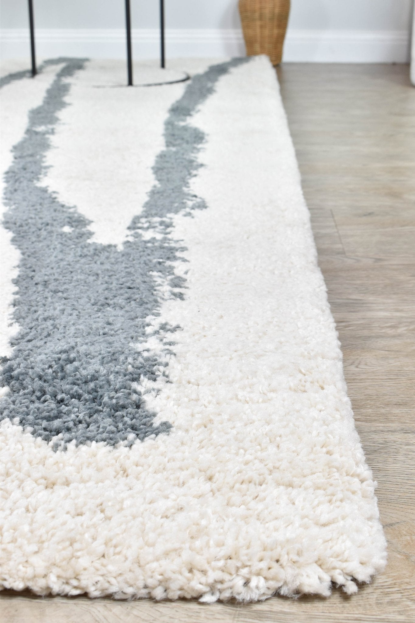 Elle 62628 962 Cream Grey Rug - Floorsome - SHAGGY - SPIRIT - 62628 - 962 - 160X230 - SHAGGY
