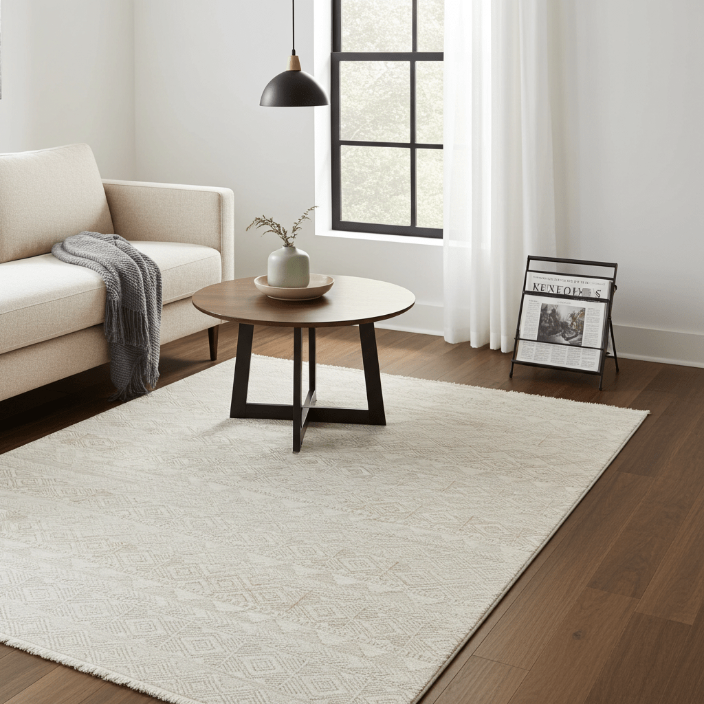 Erika Beige Distressed Rug - Floorsome - Rugs - VRSERIKBG080150 - Rugs