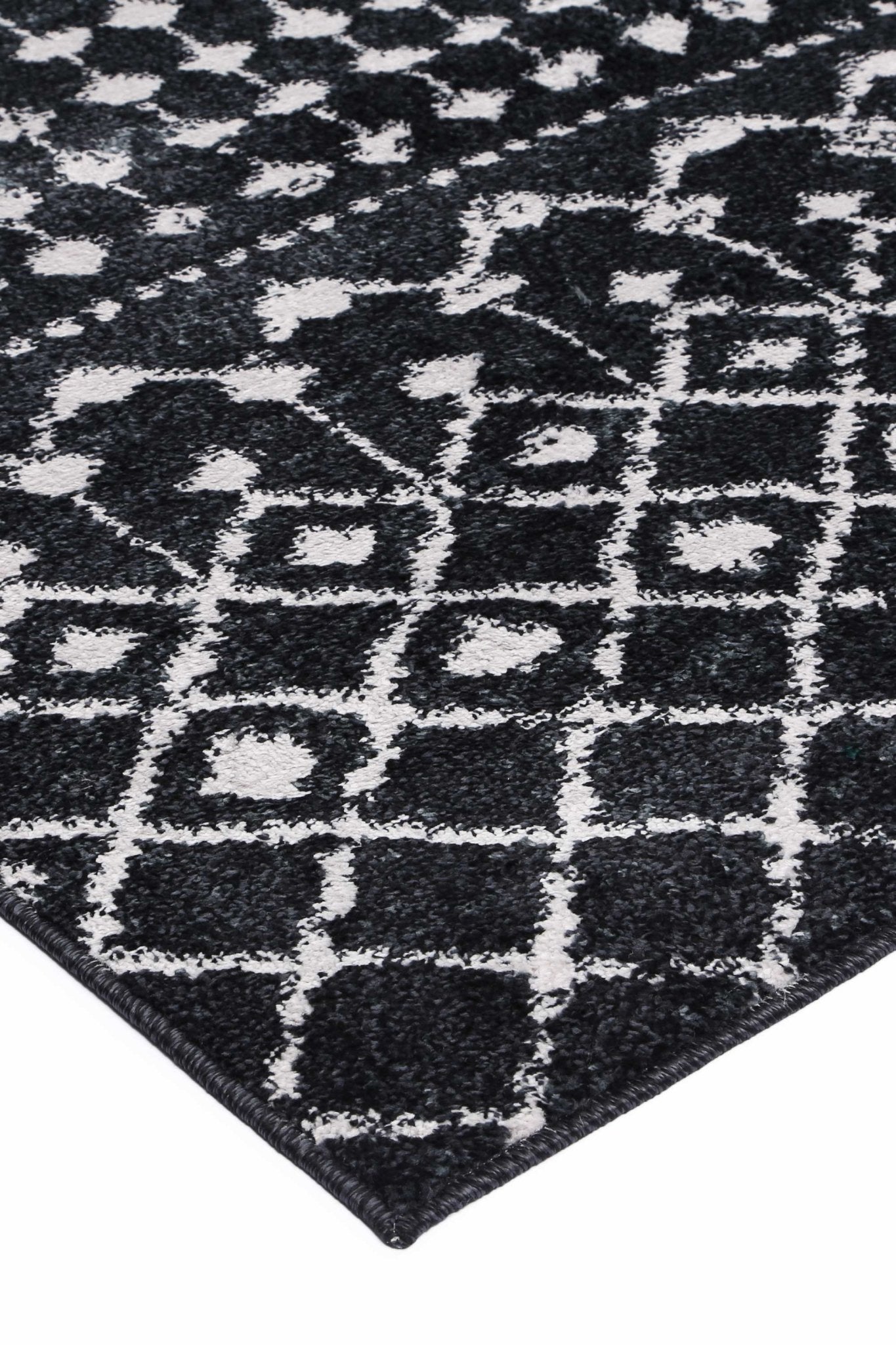 Ermina Tribal Anthracite Rug - Floorsome - Rug - BERG1603BLGR - Rug
