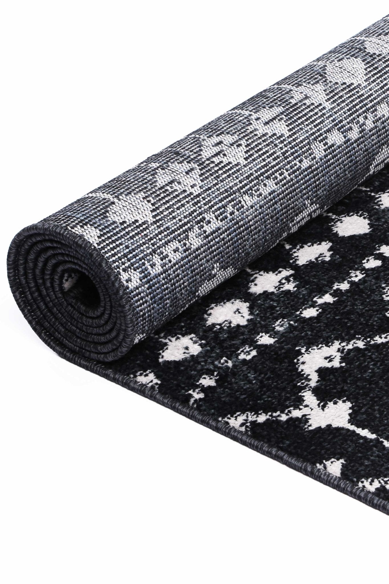 Ermina Tribal Anthracite Rug - Floorsome - Rug - BERG1603BLGR - Rug