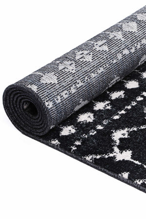 Ermina Tribal Anthracite Rug - Floorsome - Rug