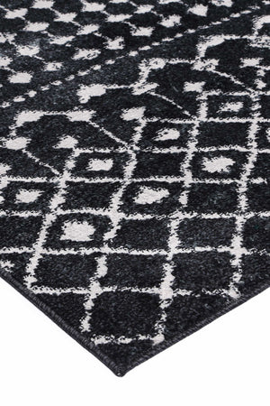 Ermina Tribal Anthracite Rug - Floorsome - Rug