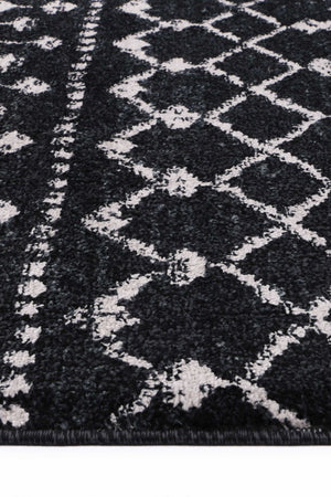 Ermina Tribal Anthracite Rug - Floorsome - Rug