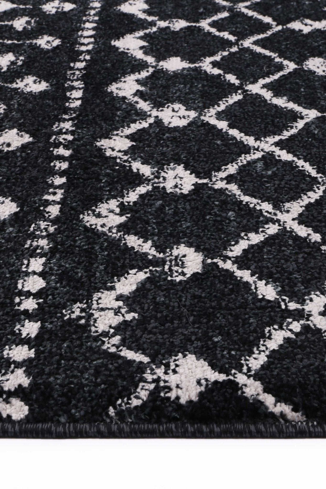 Ermina Tribal Anthracite Rug - Floorsome - Rug - BERG1603BLGR - Rug