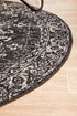 Estella Charcoal Transitional Round Rug - Floorsome - Modern - EVO - 252 - CHAR - 150X150 - Modern