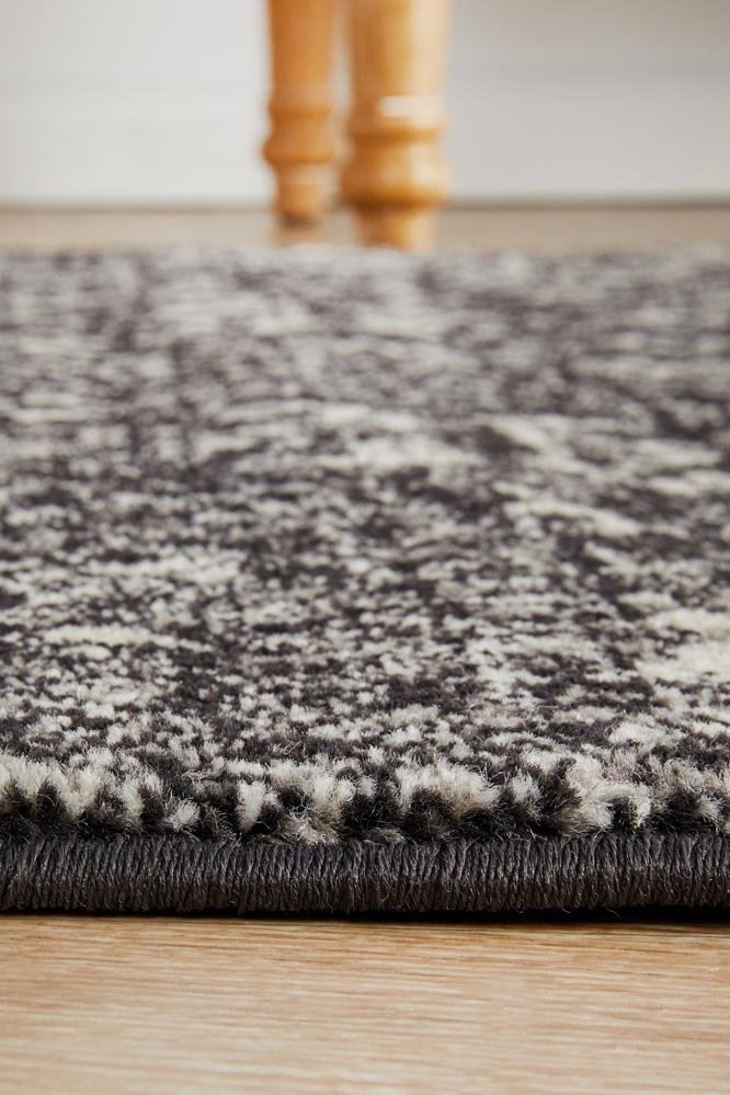 Estella Charcoal Transitional Runner Rug - Floorsome - Modern - EVO - 252 - CHAR - 300X80 - Modern