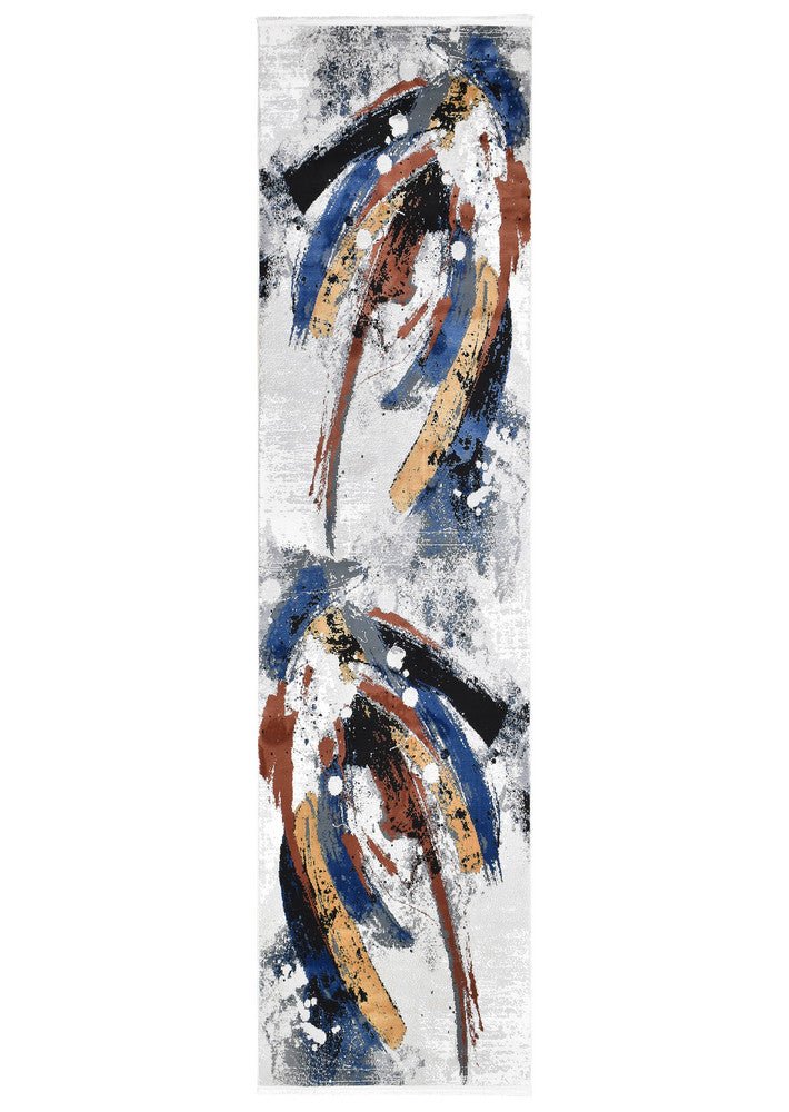 Eternal 25298B Multi Colour Runner - Floorsome - RUNNER - ETERNAL - 25298B - MULTI - GREY - 80X300 - RUNNER