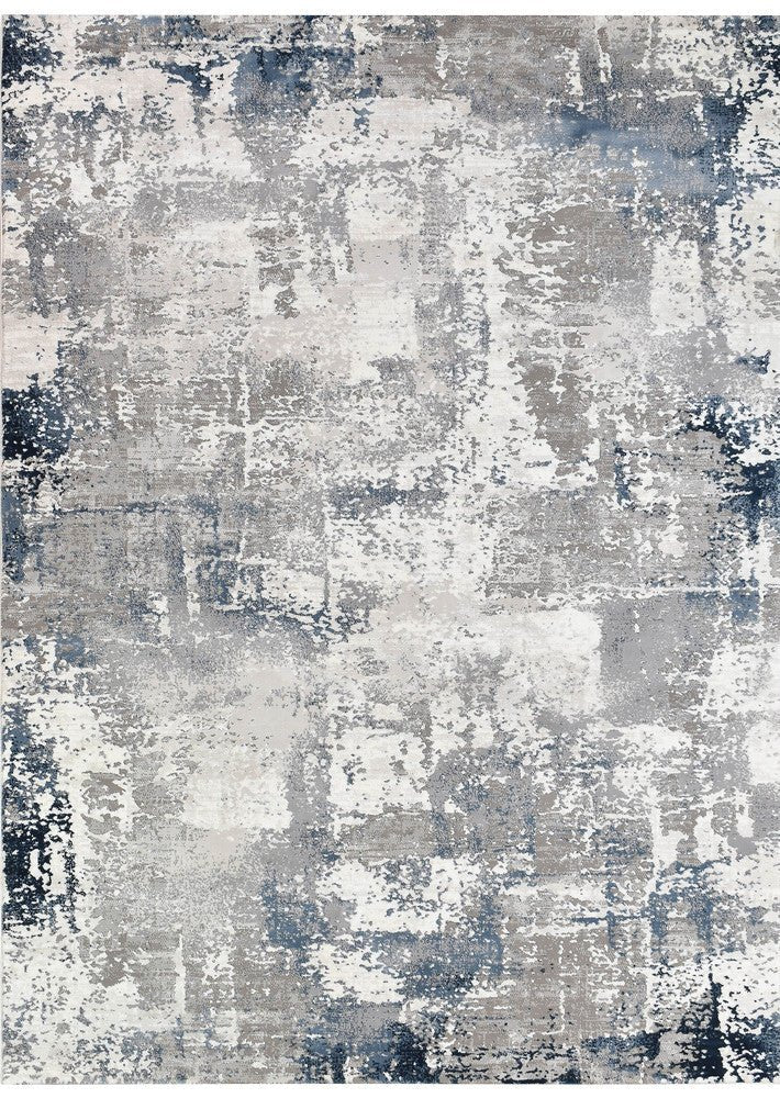 Eternal 25497A Navy Grey - Floorsome - MODERN - VELVET - 25497A - NAVY - LGREY - 160X230 - MODERN