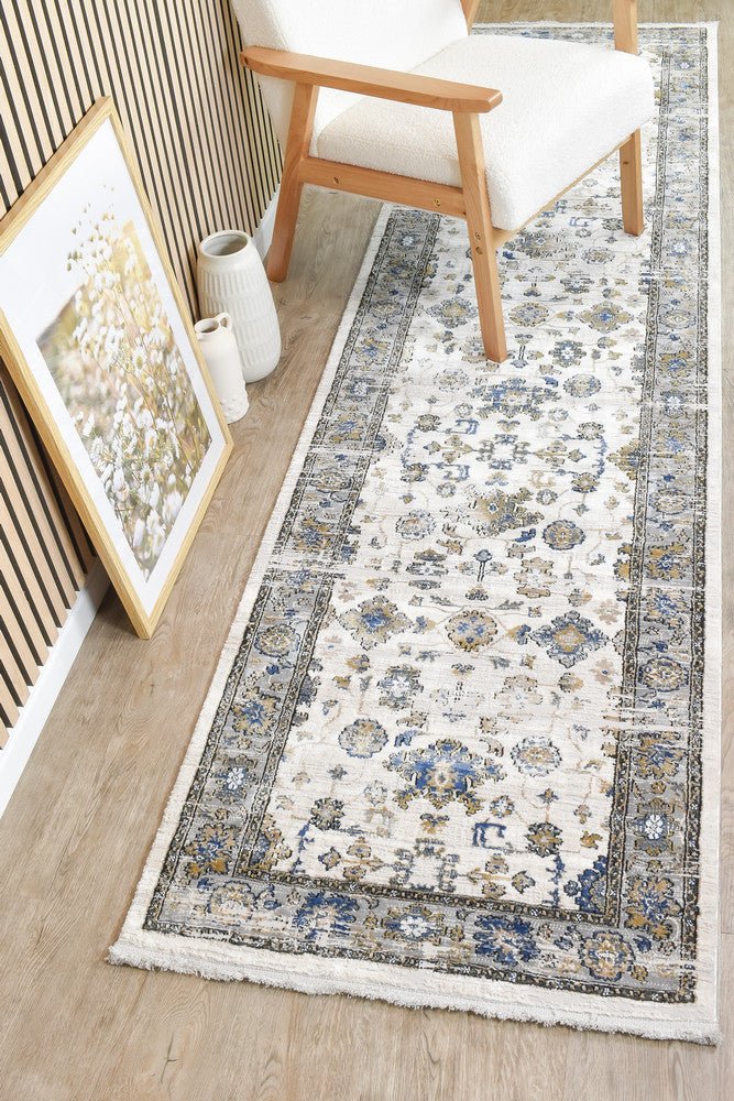 Eternal 27395A Grey Blue Runner - Floorsome - RUNNER - ETERNAL - 27395A - GREY - GREY - 80X300 - RUNNER