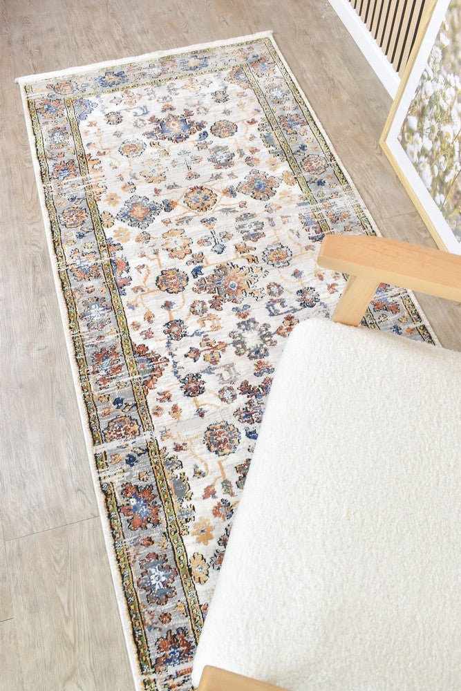 Eternal 27395A Multi Colour Runner - Floorsome - RUNNER - ETERNAL - 27395A - MULTI - GREY - 80X300 - RUNNER