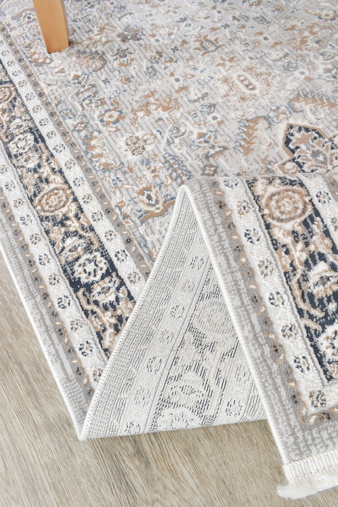 Eternal 30066A Navy Cream Runner - Floorsome - RUNNER - LYON - 30066A - NAVY - CREAM - 80X300 - RUNNER