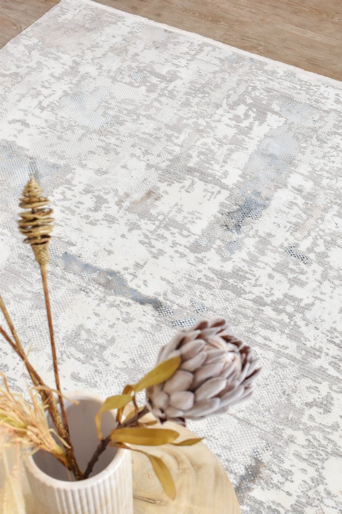 Eternal 30148A Blue Cream - Floorsome - MODERN - LYON - 30148A - BLUE - CREAM - 160X230 - MODERN